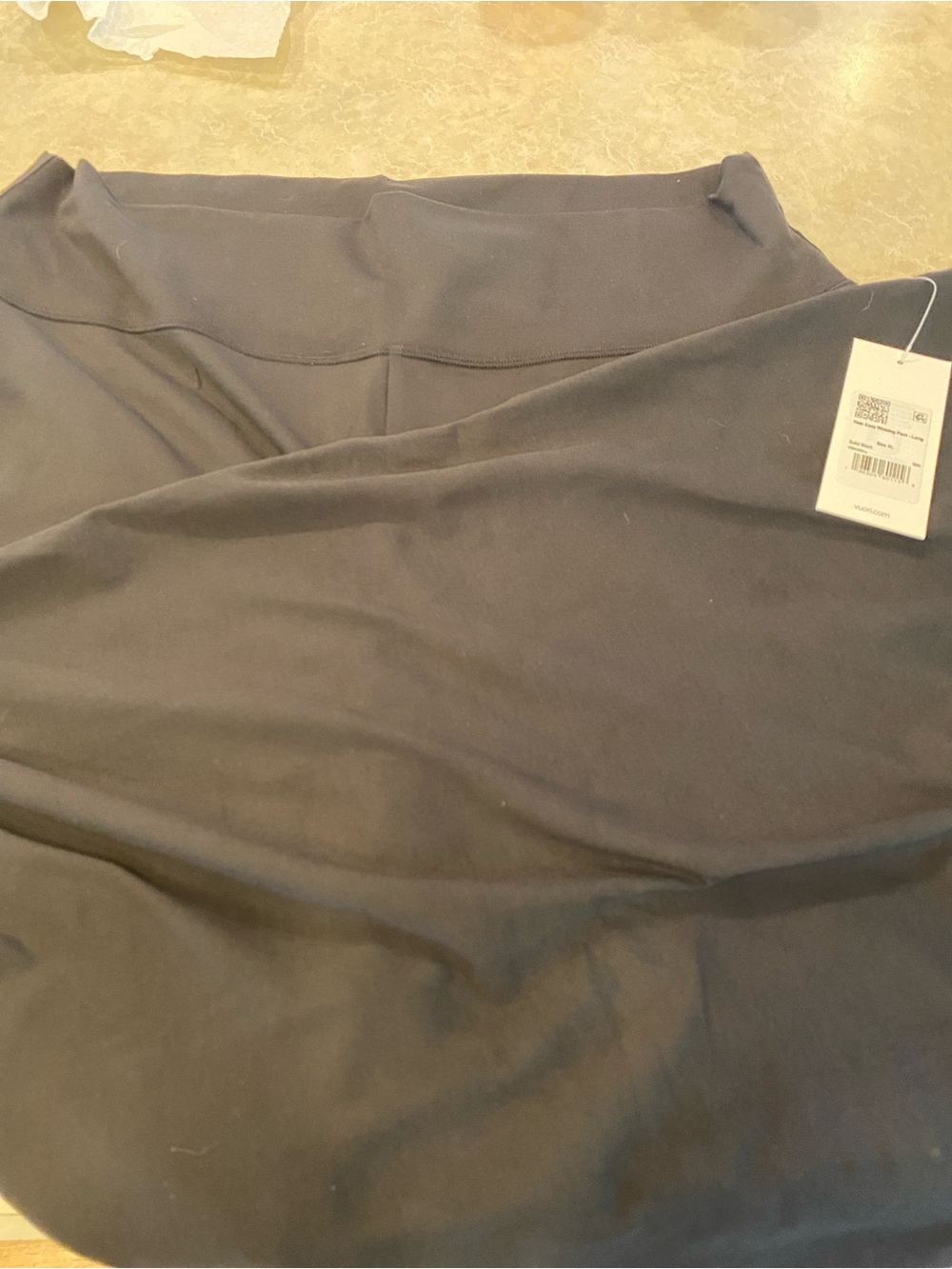 Vuori Black Stretch Pencil Skirt